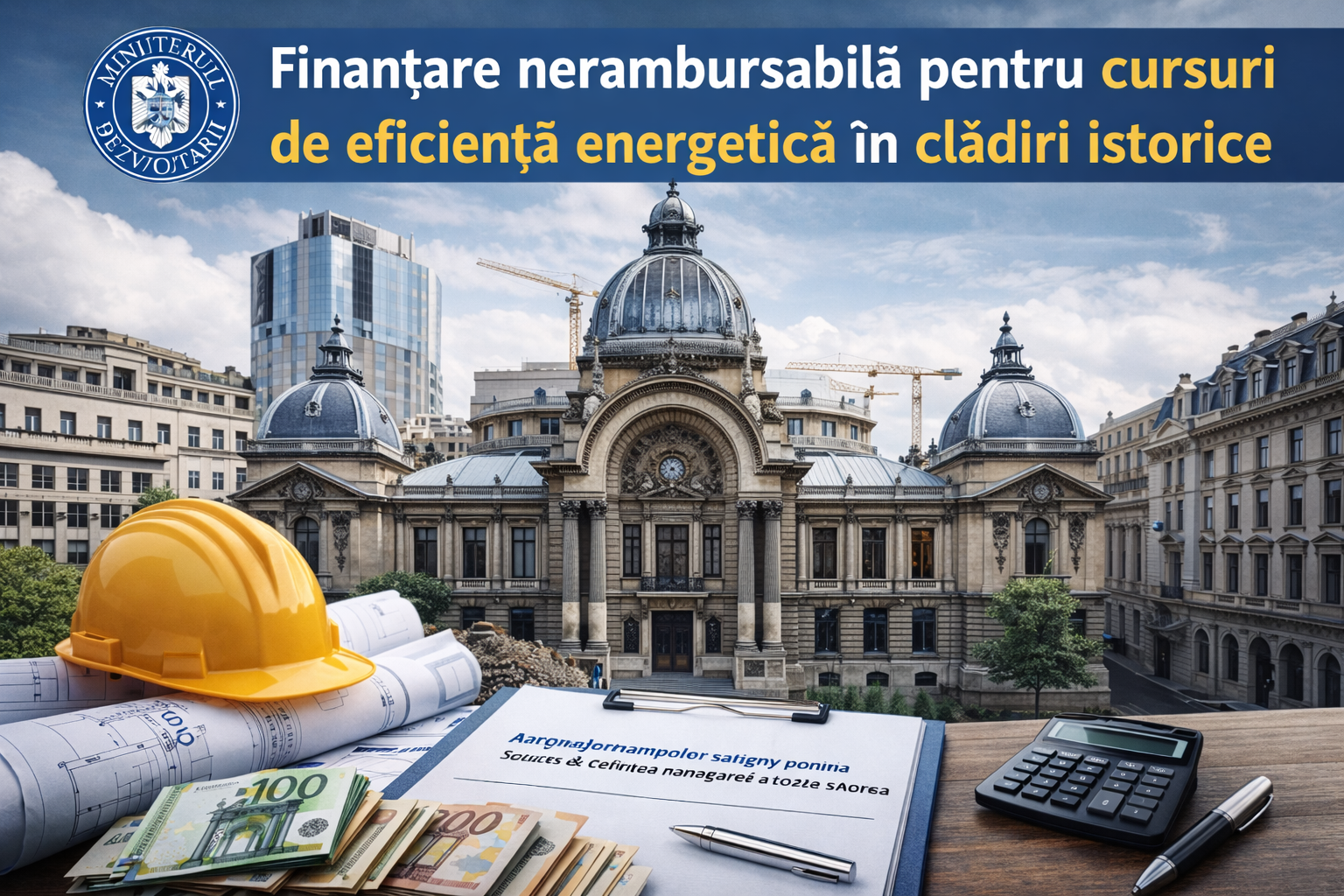 Finanțare nerambursabilă pentru cursuri de eficiență energetică în clădiri istorice